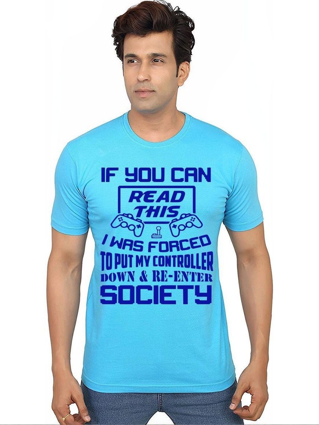 Aseria Men Typography Printed T-shirt