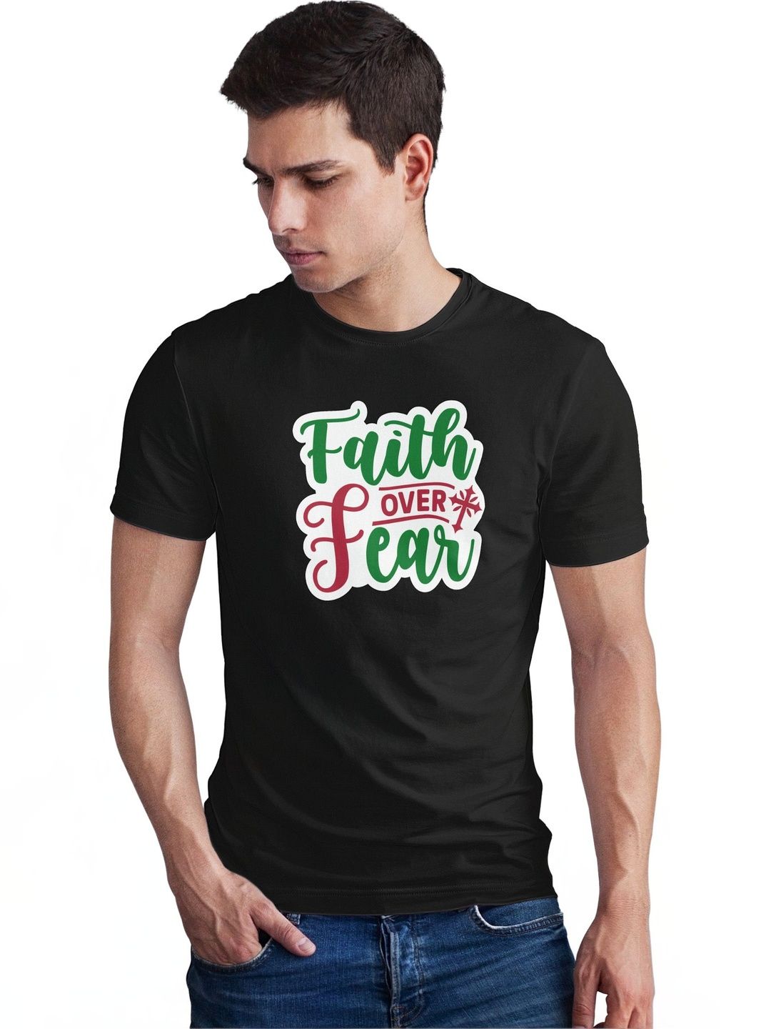 Seekbuylove Men Typography Printed Cotton T-shirt