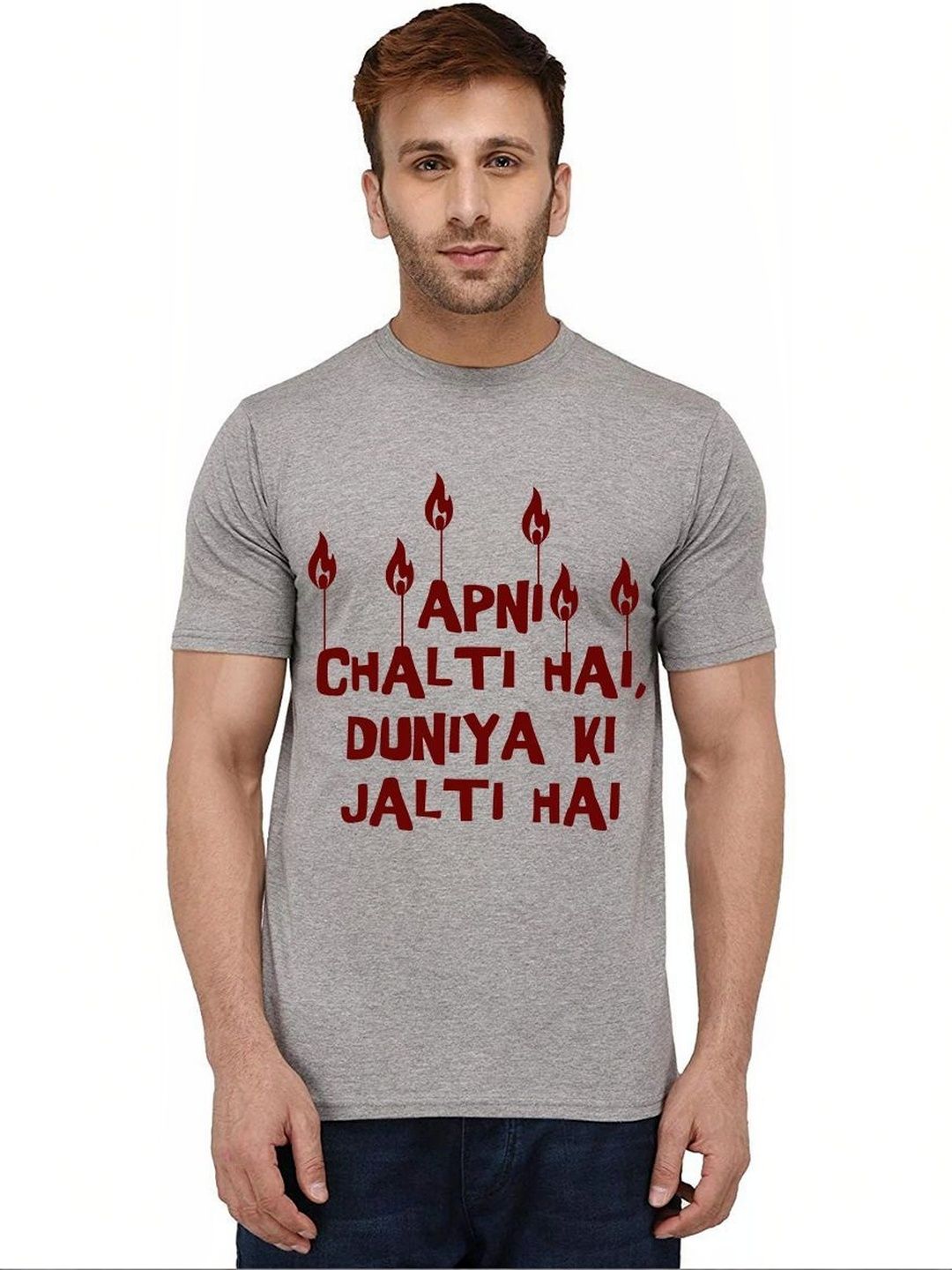 Aseria Men Typography Printed T-shirt