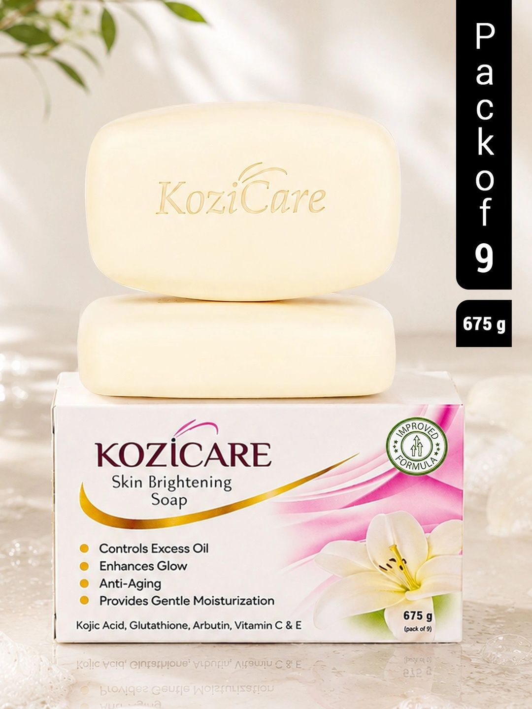 Buy KOZICARE Set Of 9 Kojic Acid Glutathione & Alpha Arbutin Soap Bar - 75 g Each - Soap for Unisex 29858121