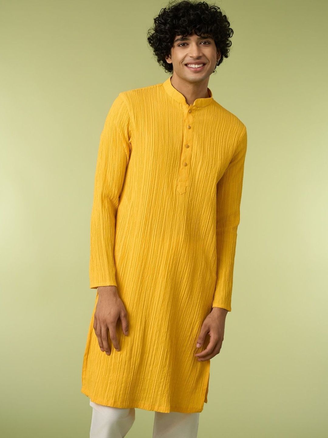 Diwas by Manyavar Self Design Men Kurta