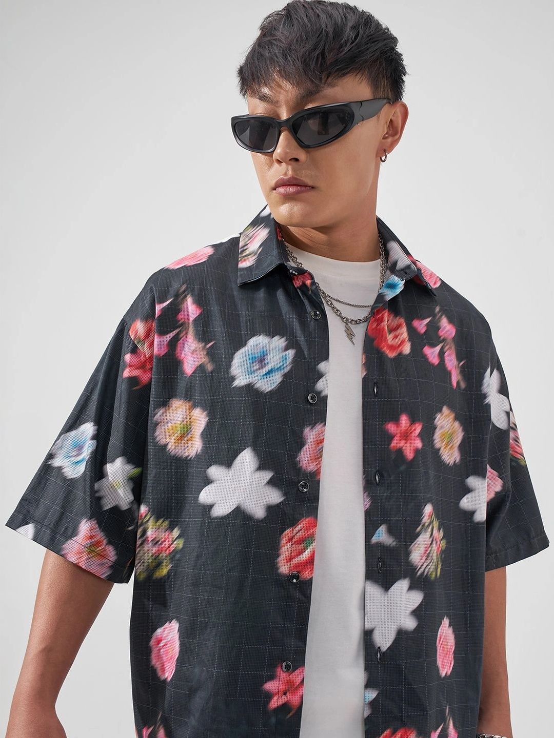 HIGHLANDER Men Boxy Floral Printed Casual Shirt