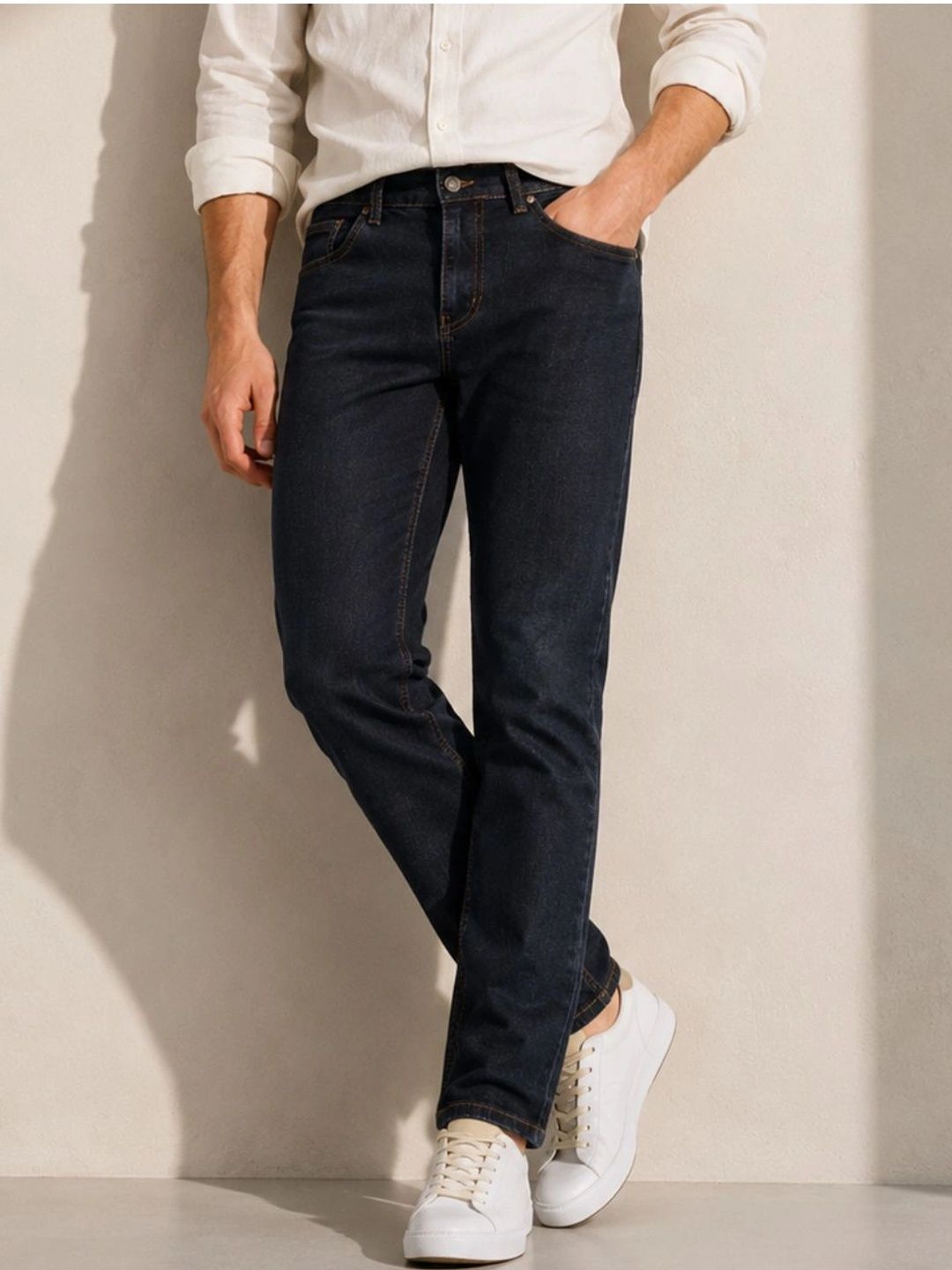 ZUSH Men Straight Fit Mid-Rise Stretchable Jeans