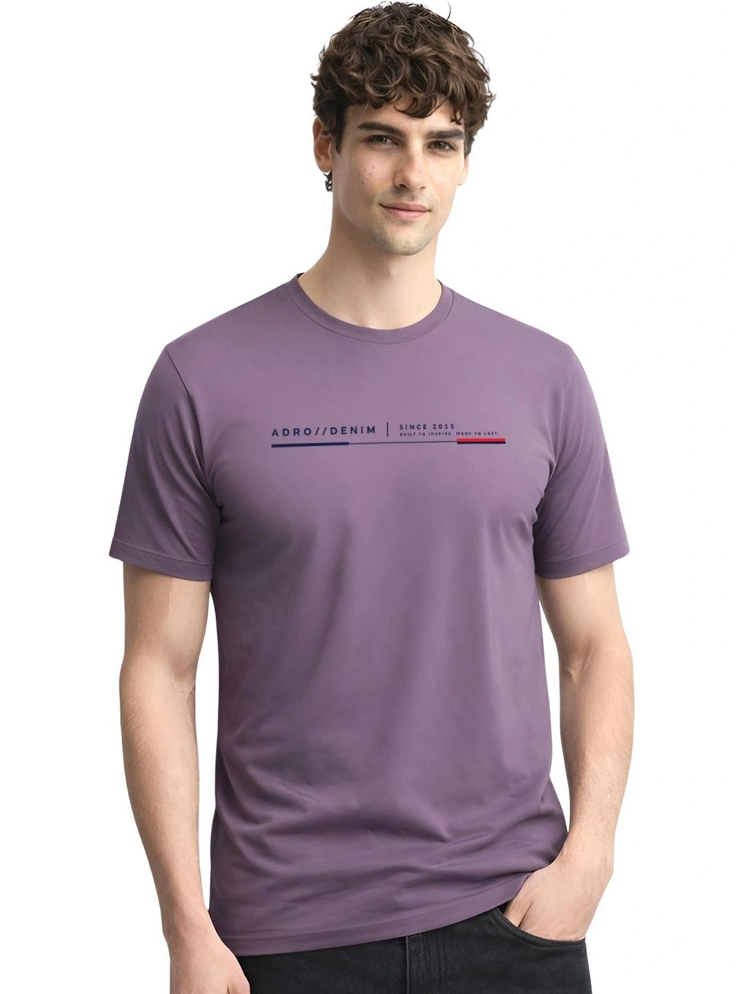 ADRO Men Typography Printed T-shirt