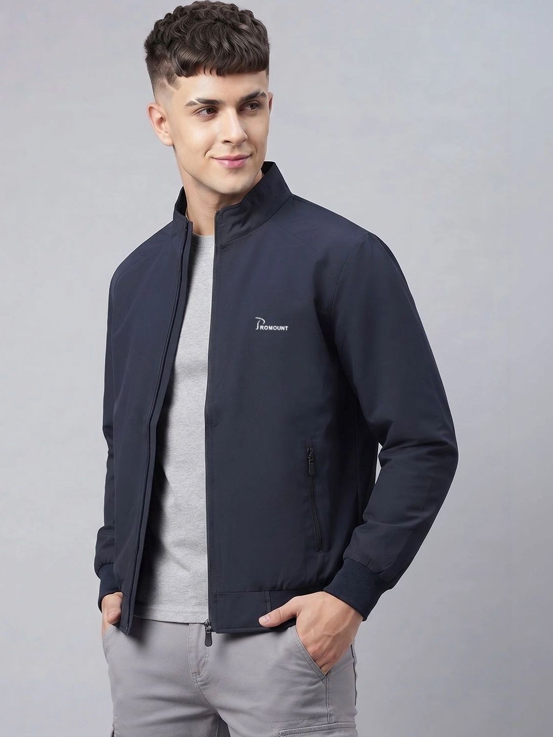 MOUNTAIN COLOURS Men Lightweight Training or Gym Bomber Jacket