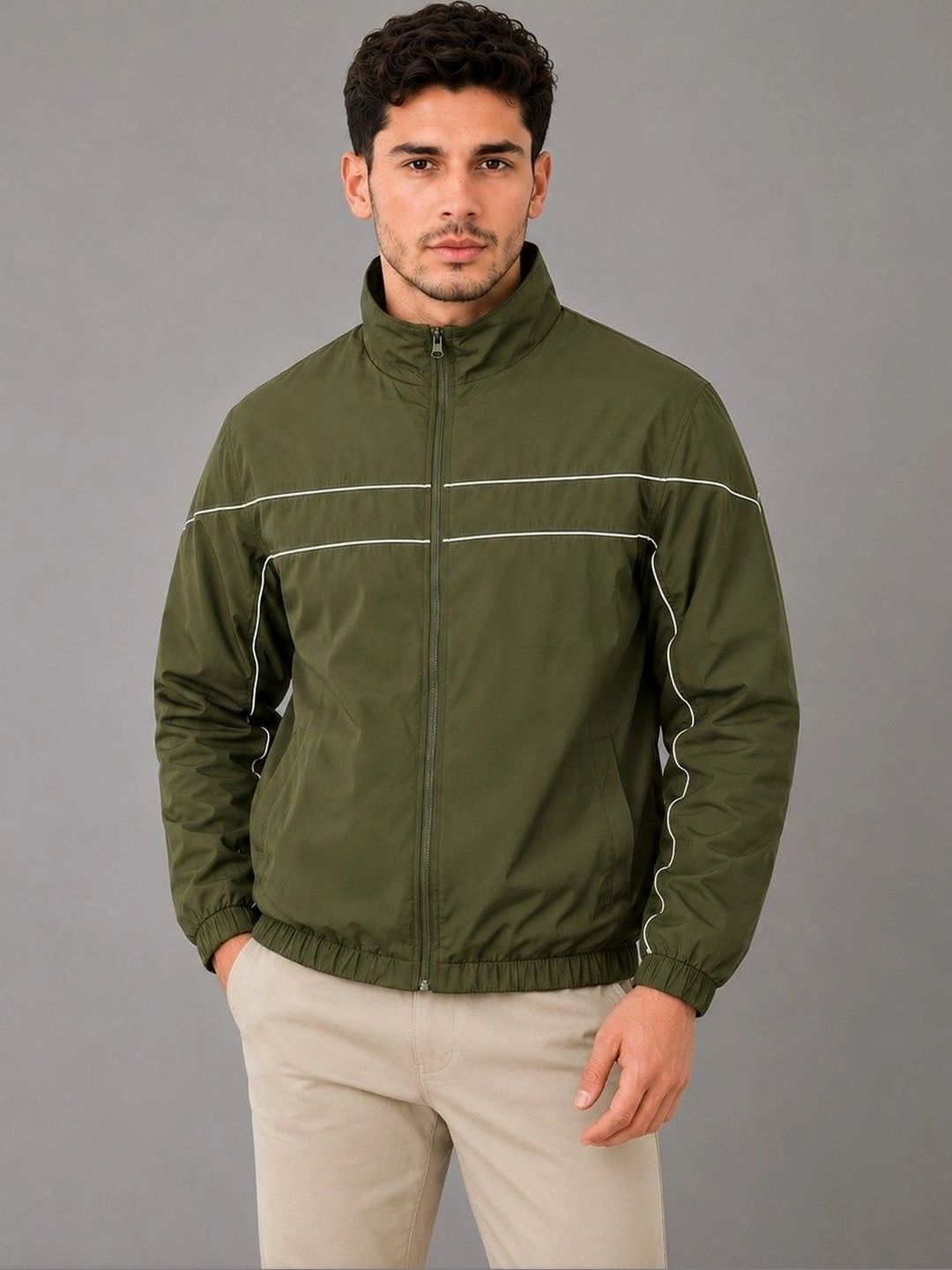 JKT Men Lightweight Training or Gym Sporty Jacket
