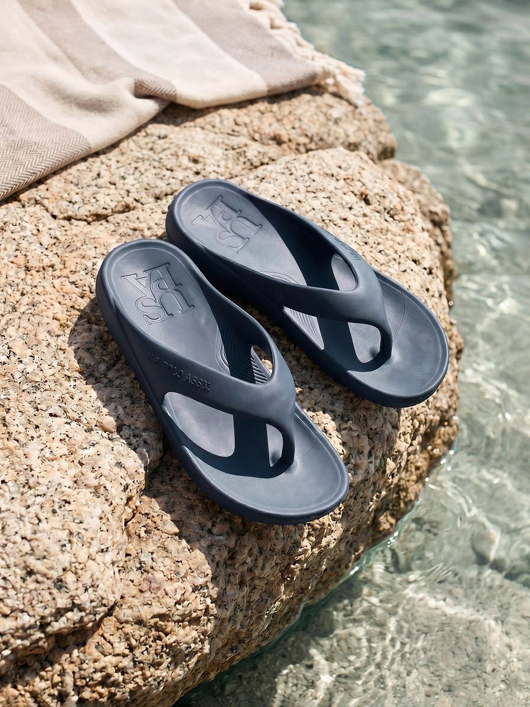 U.S. Polo Assn. Axel 2.0 Navy Cloud Comfort EVA Flip Flop