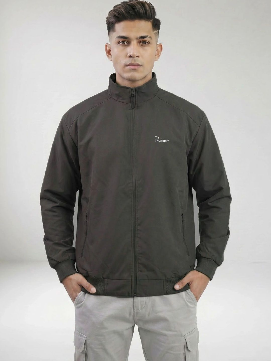 MOUNTAIN COLOURS Men Lightweight Training or Gym Bomber Jacket