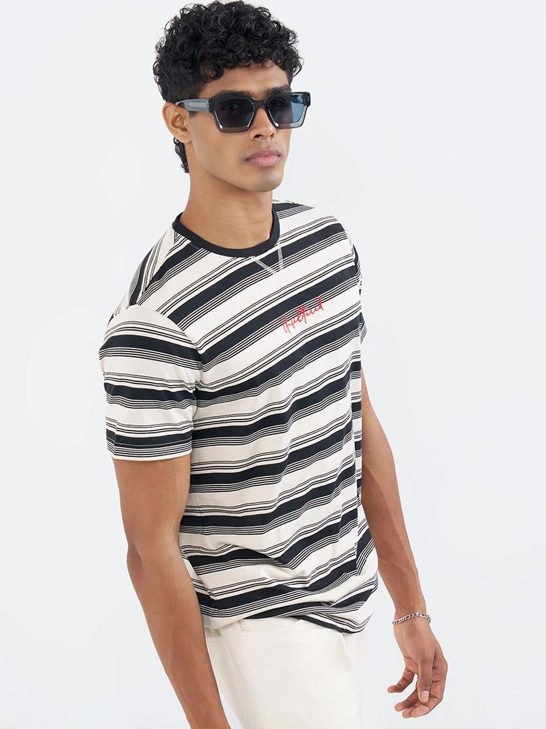 People Men Striped T-shirt
