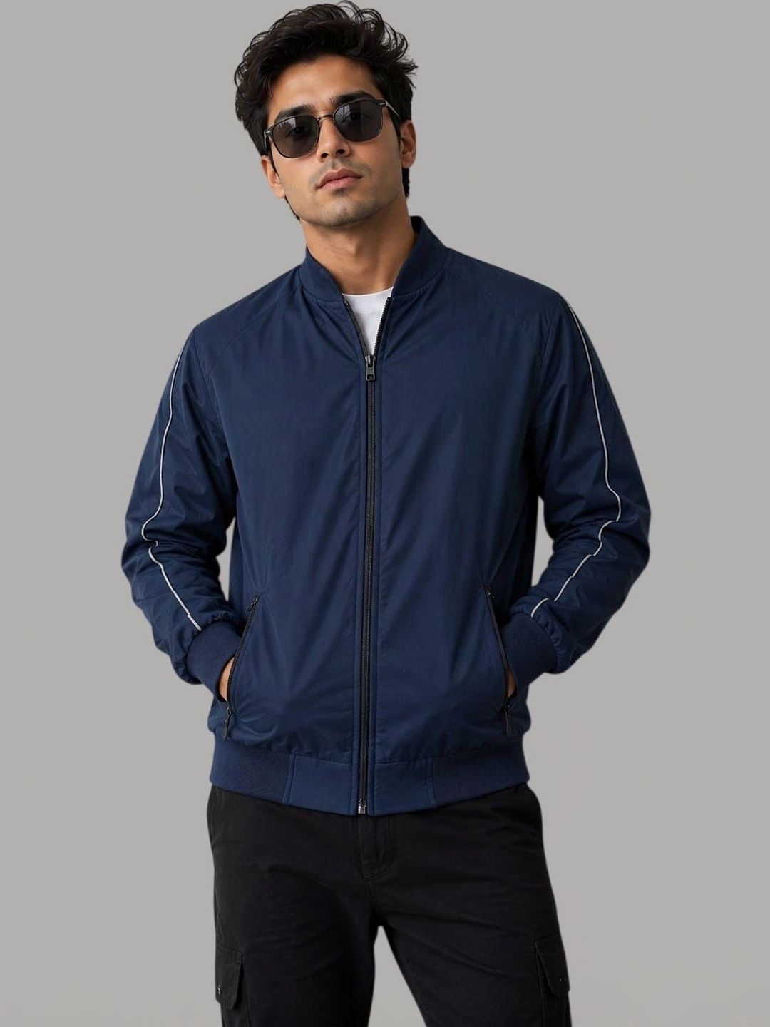 WILD COPS Men Lightweight Bomber Jacket