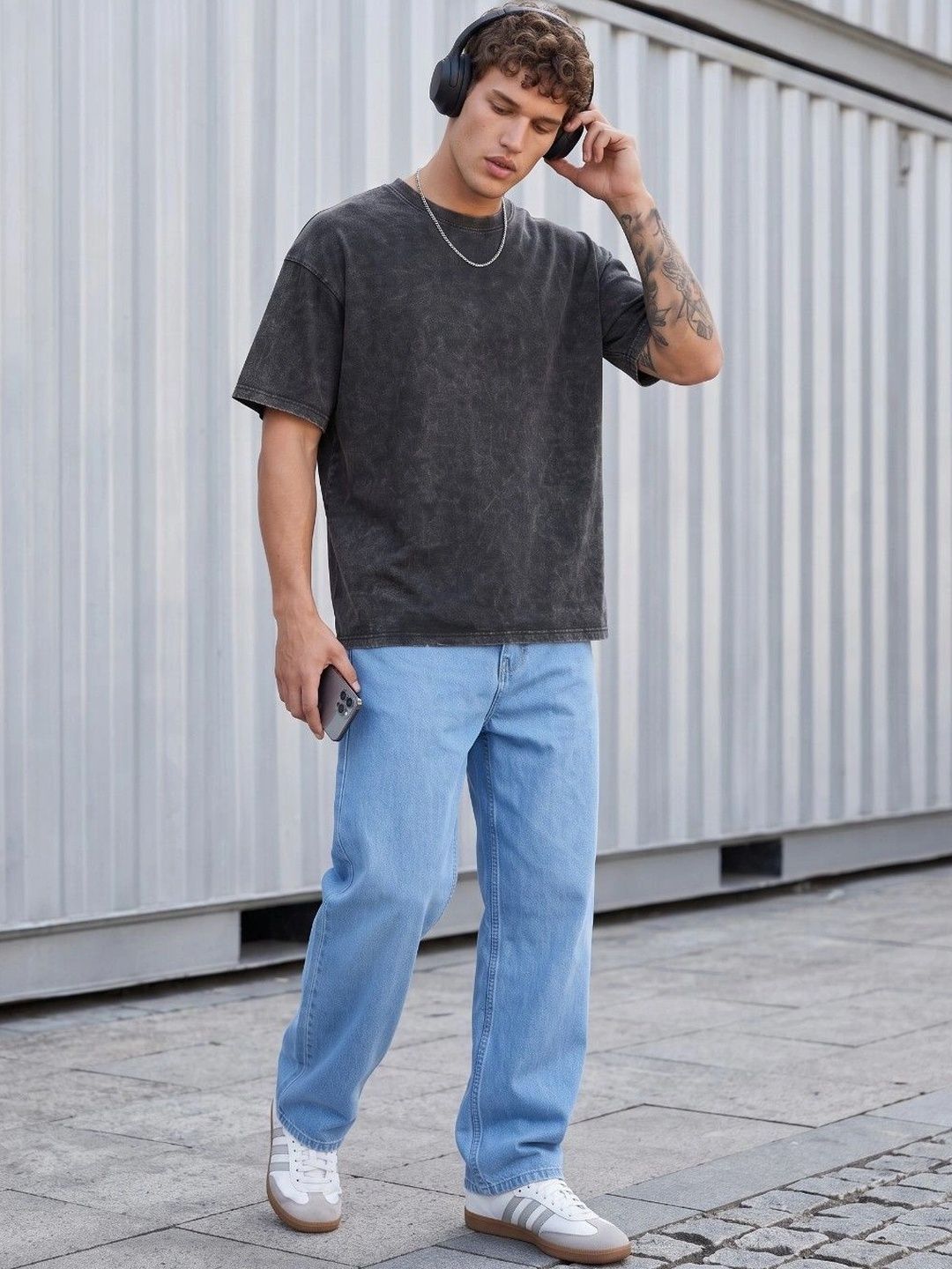 glitchez Men Relaxed Fit Mid-Rise Stretchable Jeans