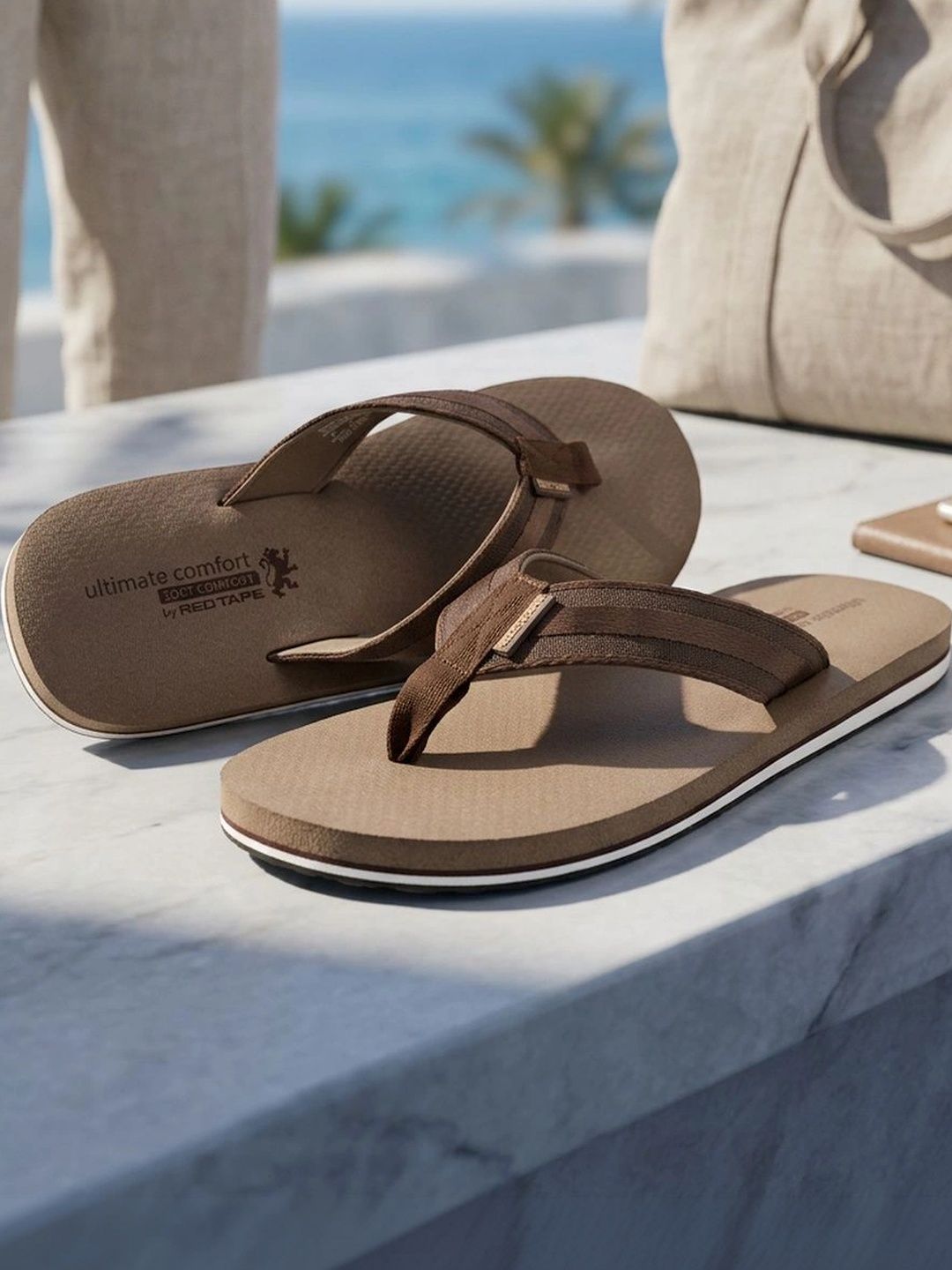 Red Tape Men Thong Flip-Flops