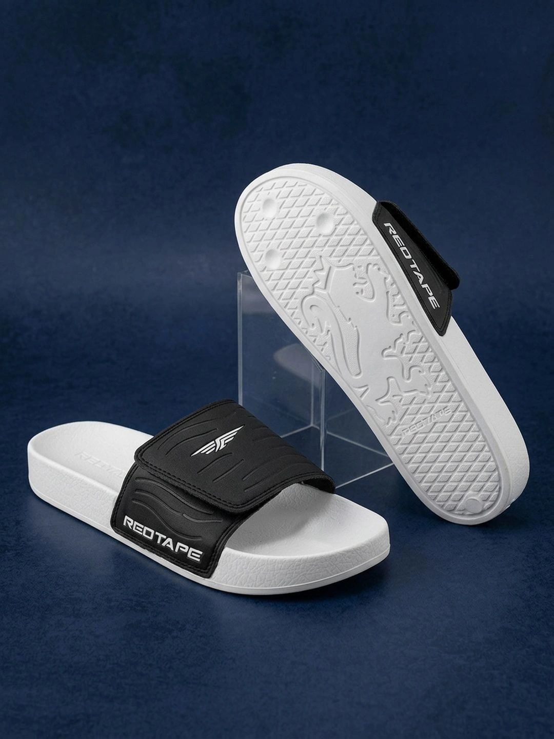 Red Tape Men Open Toe Sliders