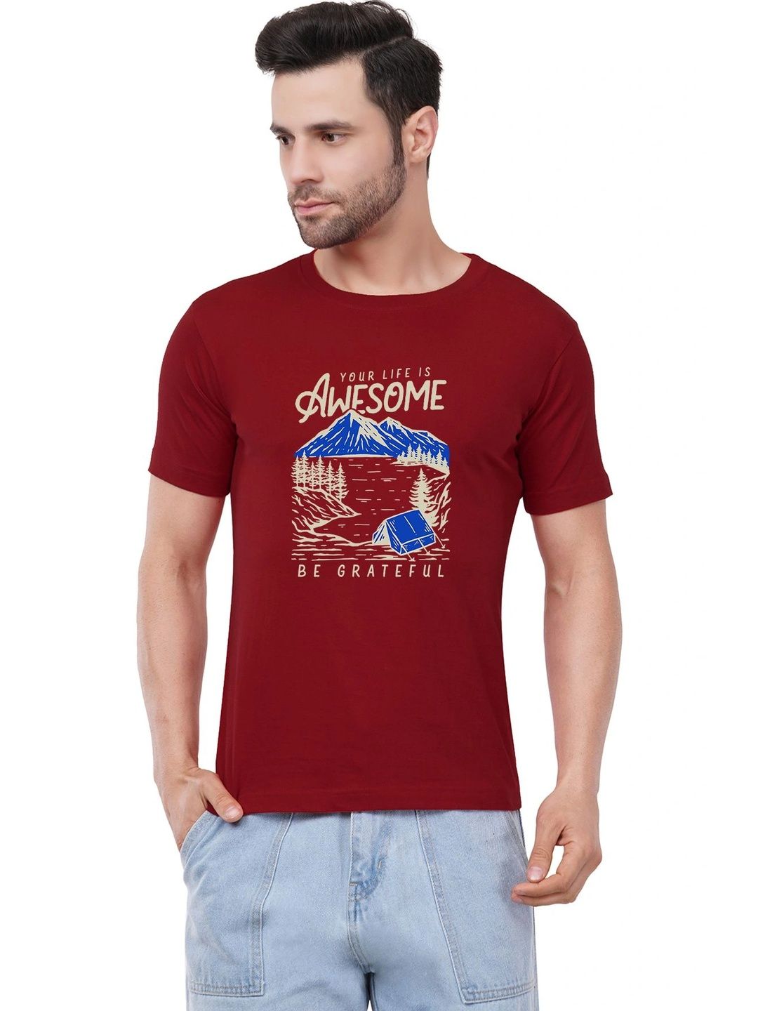 Aseria Men Printed T-shirt