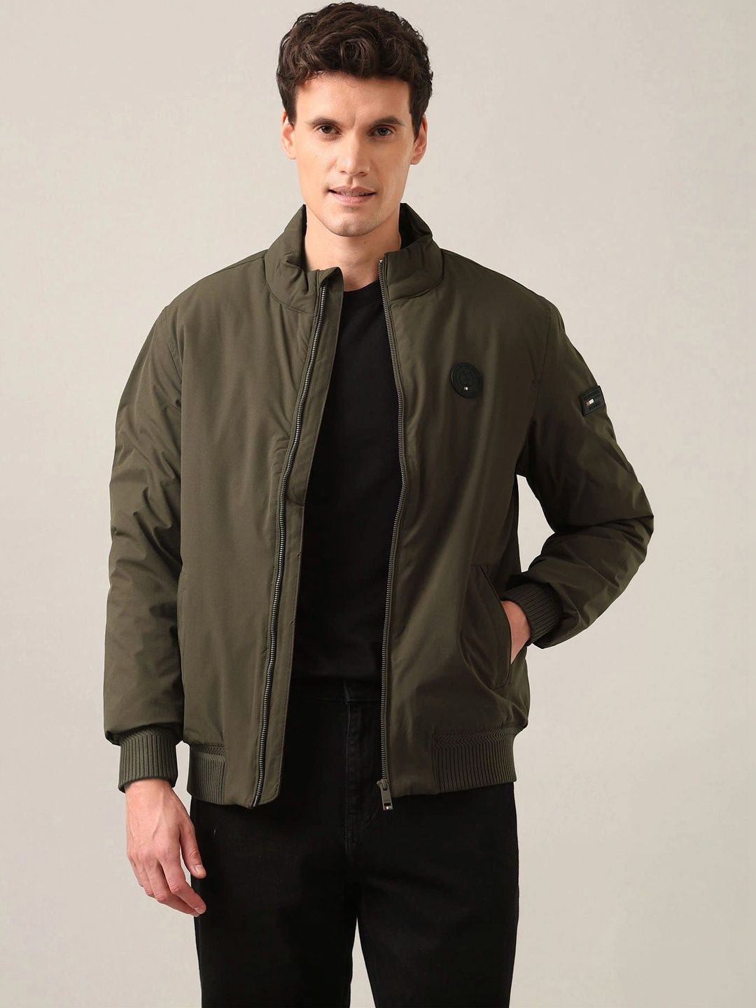 U.S. Polo Assn. Mock Collar Bomber Jacket