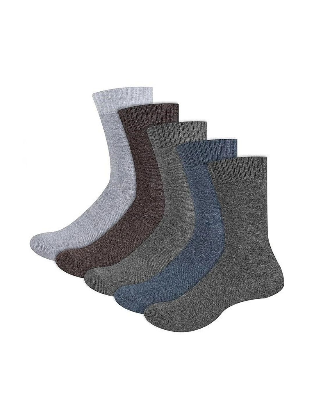 PinKit Men Pack of 5 Assorted Above Ankle Socks