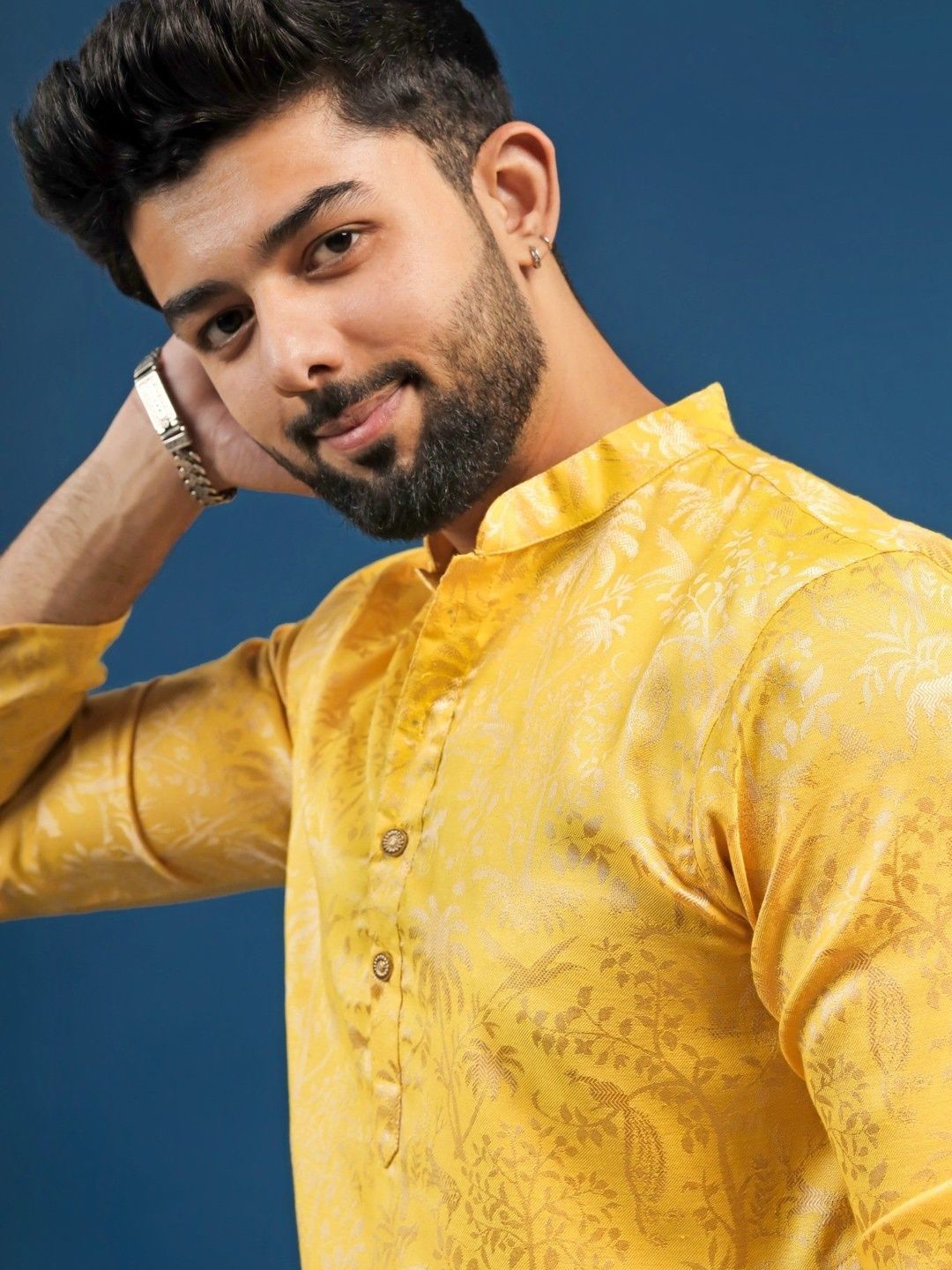 Koshin Men Grandeur & Majestic Artwork Jacquard Kurta