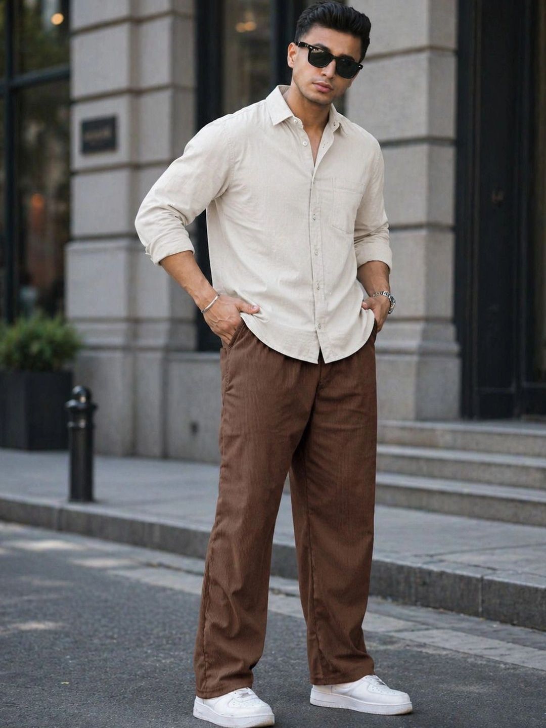 Moda Rapido Men Regular Fit Textured Track Pants