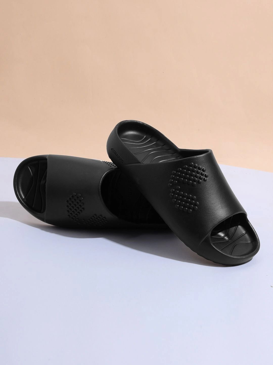 CHUPPS Men Void Black Chupster Orthopedic Sliders