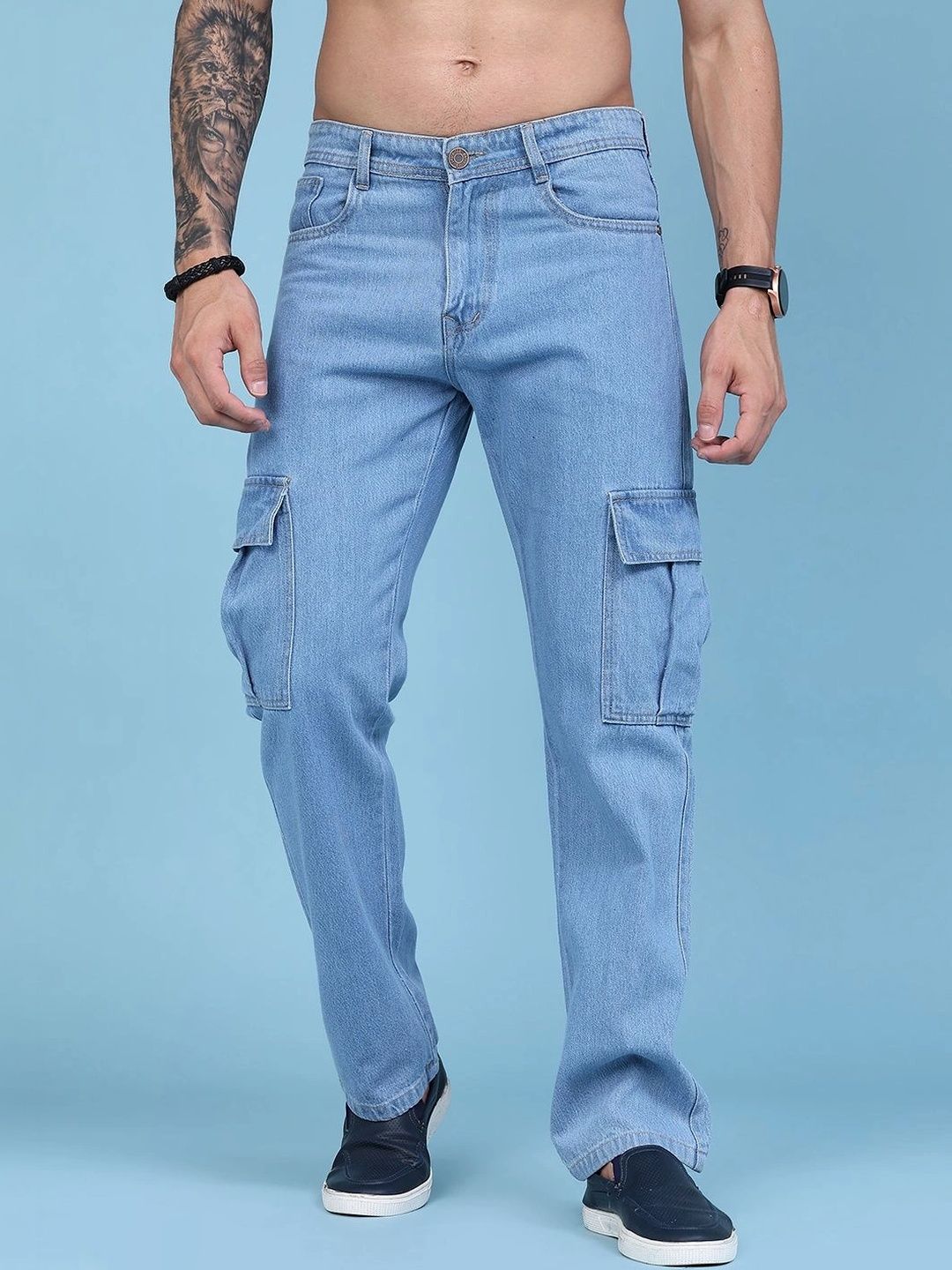 LIMEROAD Men Regular Fit Mid-Rise Jeans