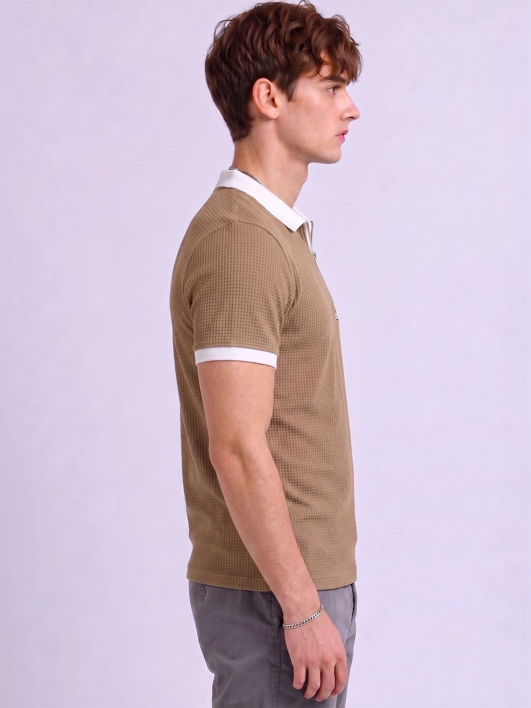 Mobox Men Printed Polo Collar T-shirt