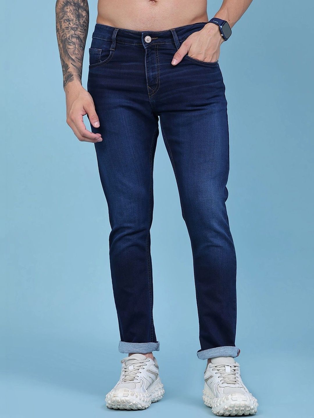 V-Mart Men Regular Fit Mid-Rise Jeans
