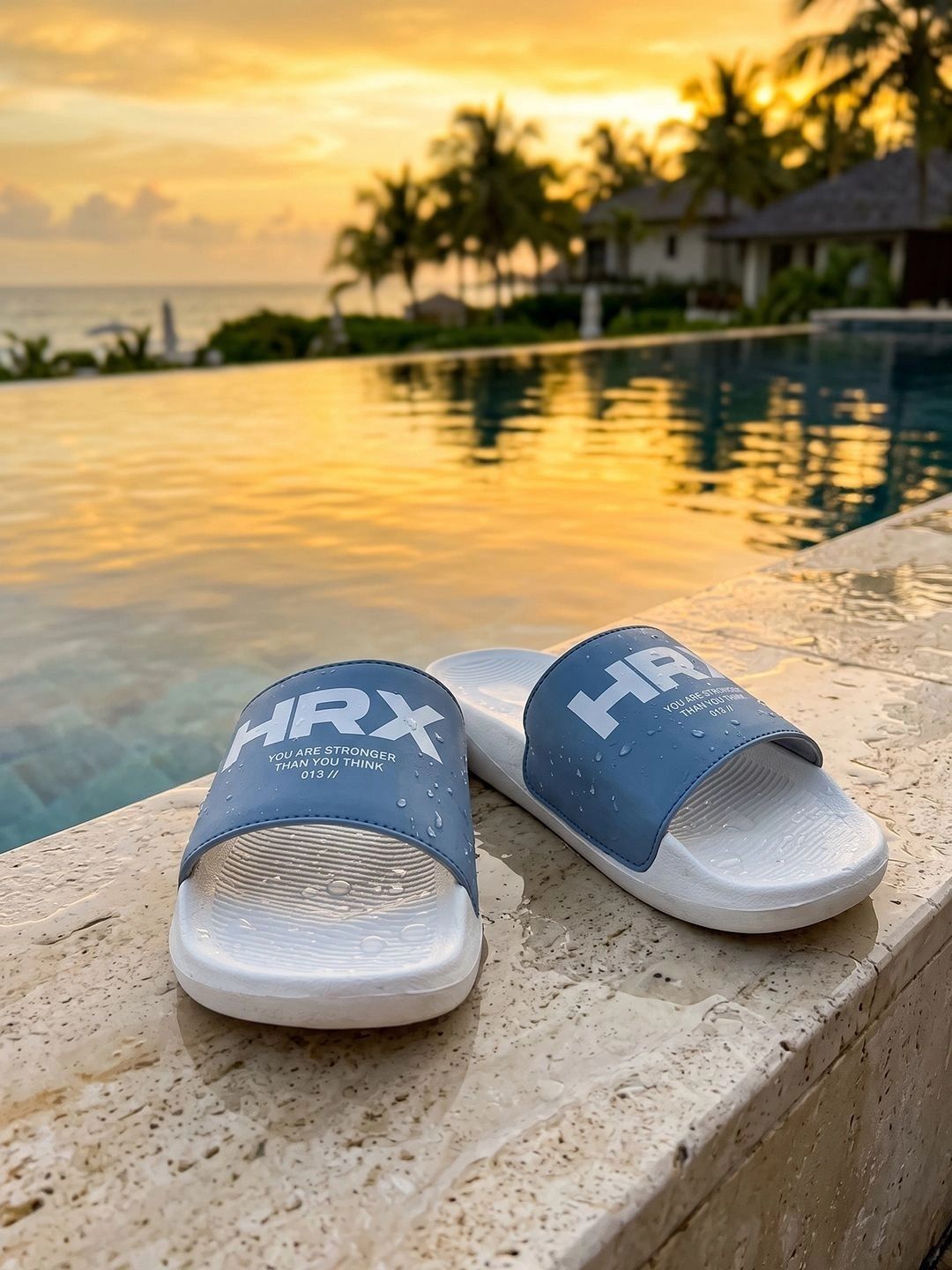 HRX by Hrithik Roshan Men Printed Sliders