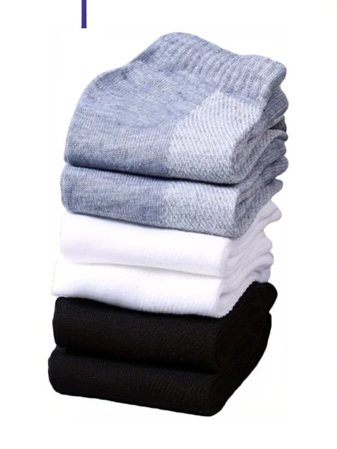 BEAR&BEYOND Men Pack of 3 Cotton Assorted Above Ankle Socks