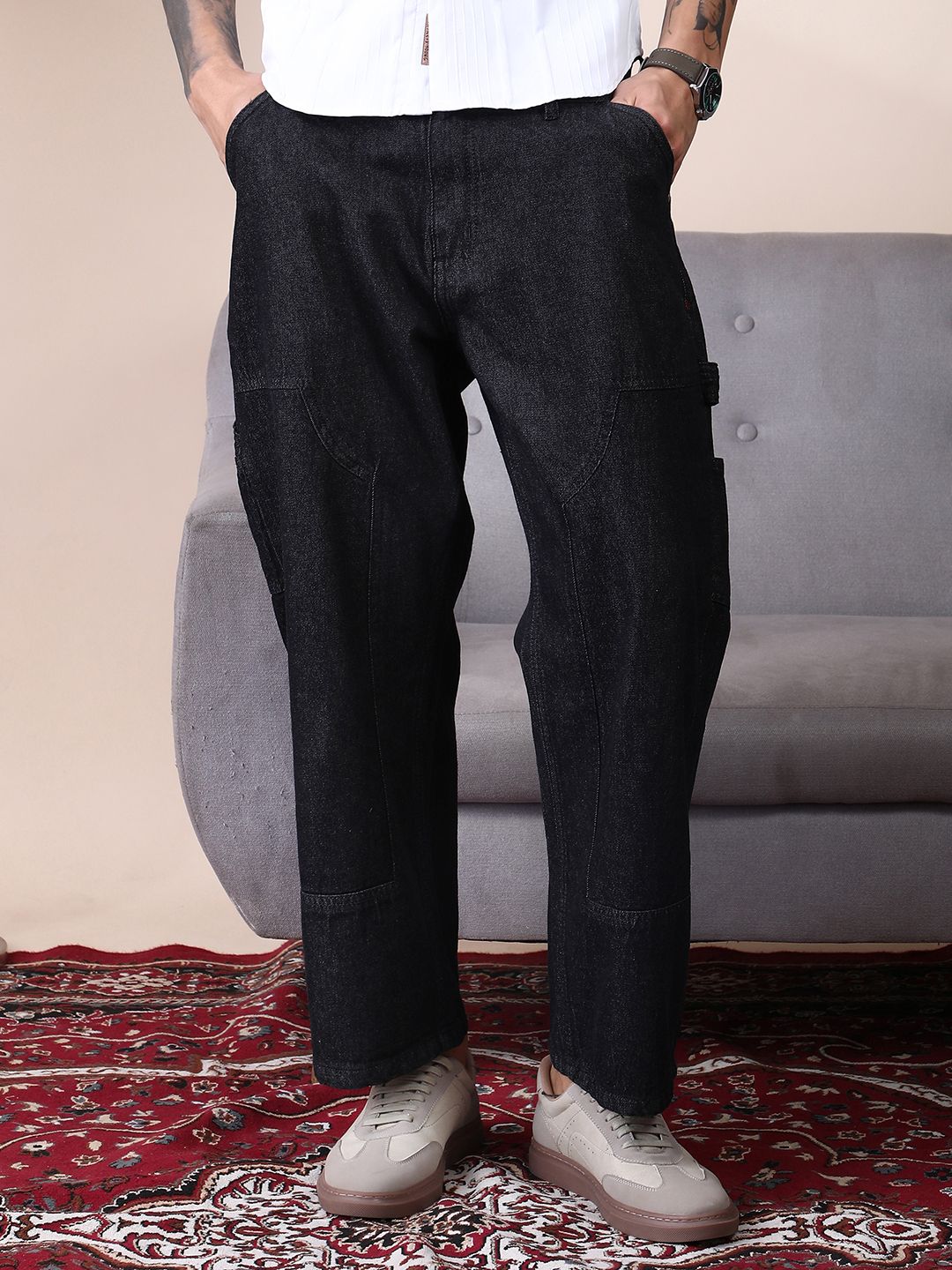 CAHOOT Men Comfort Regular Fit Mid-Rise Stretchable Jeans