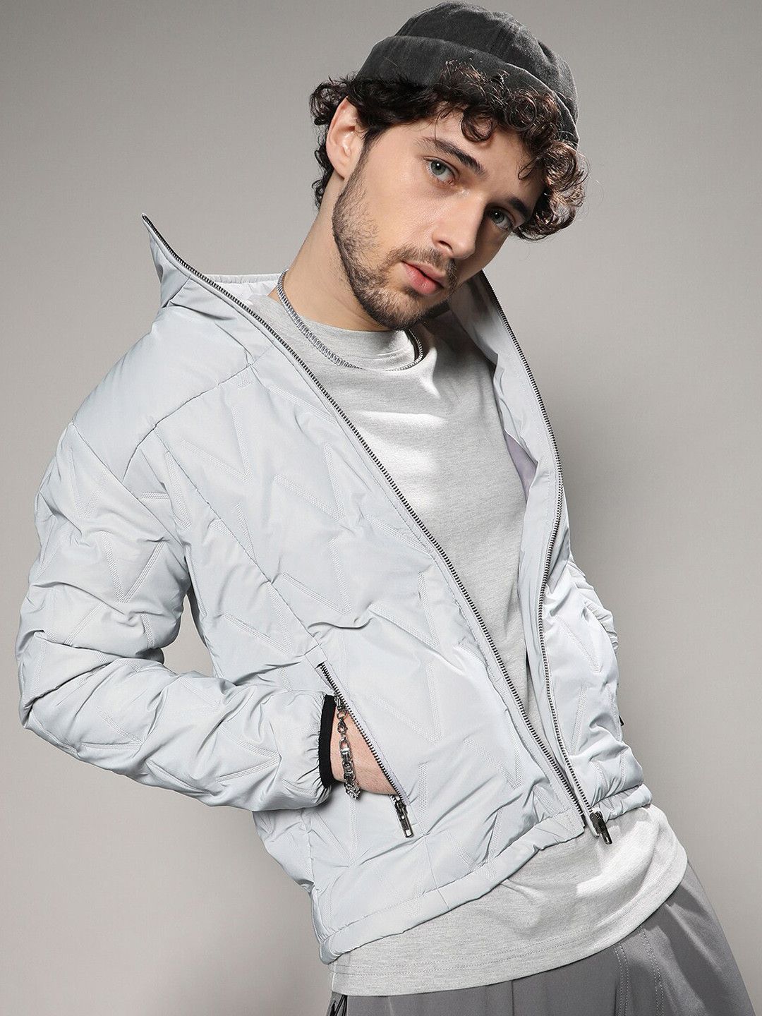CAHOOT Mock Collar Windcheater Quilted Jacket