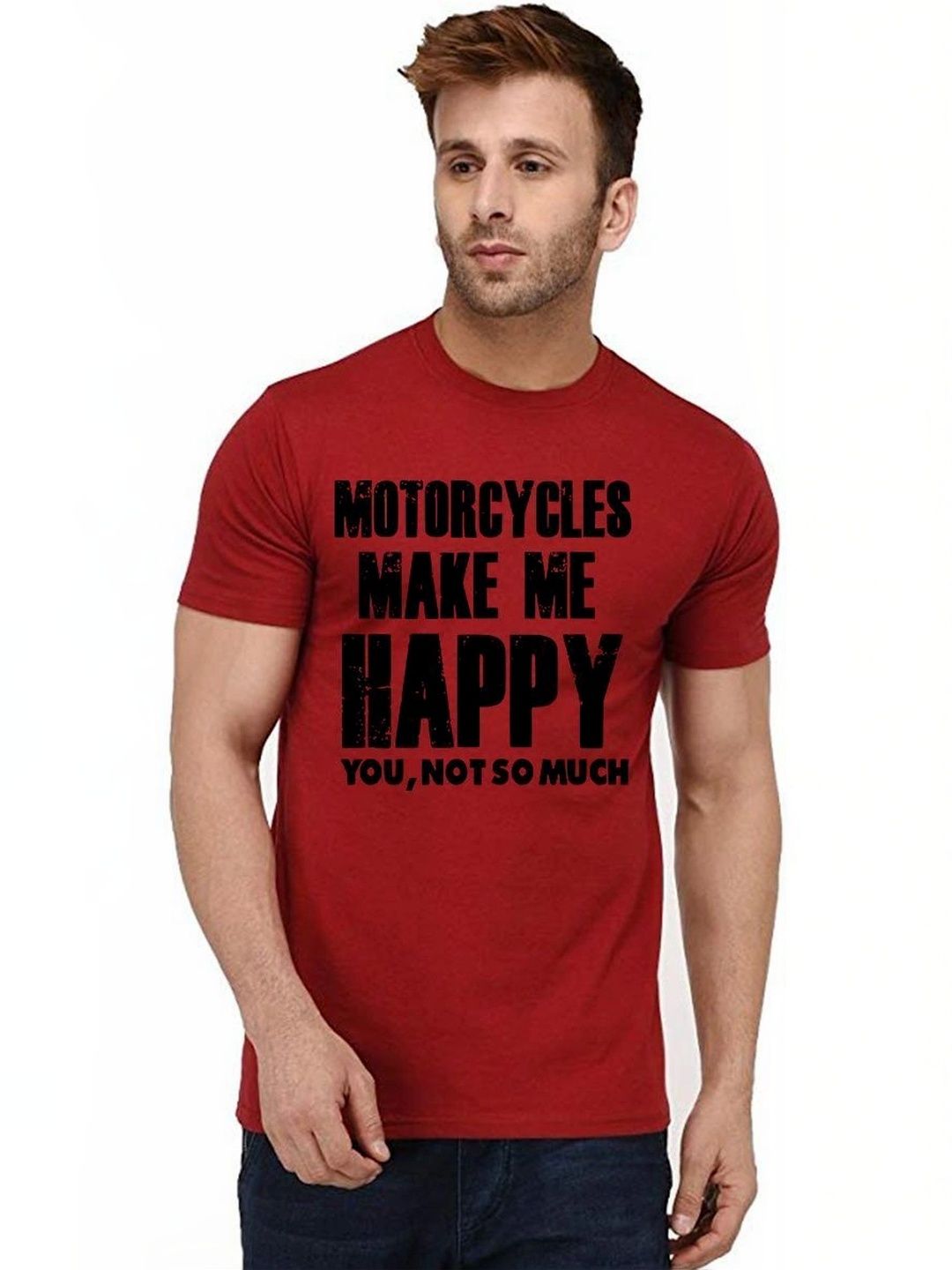 Caseria Men Typography Printed T-shirt
