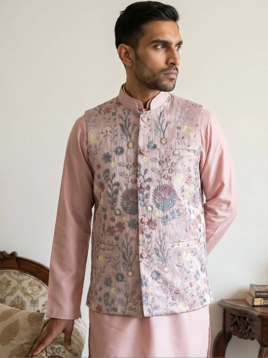 Jompers Embroidered Nehru Jackets