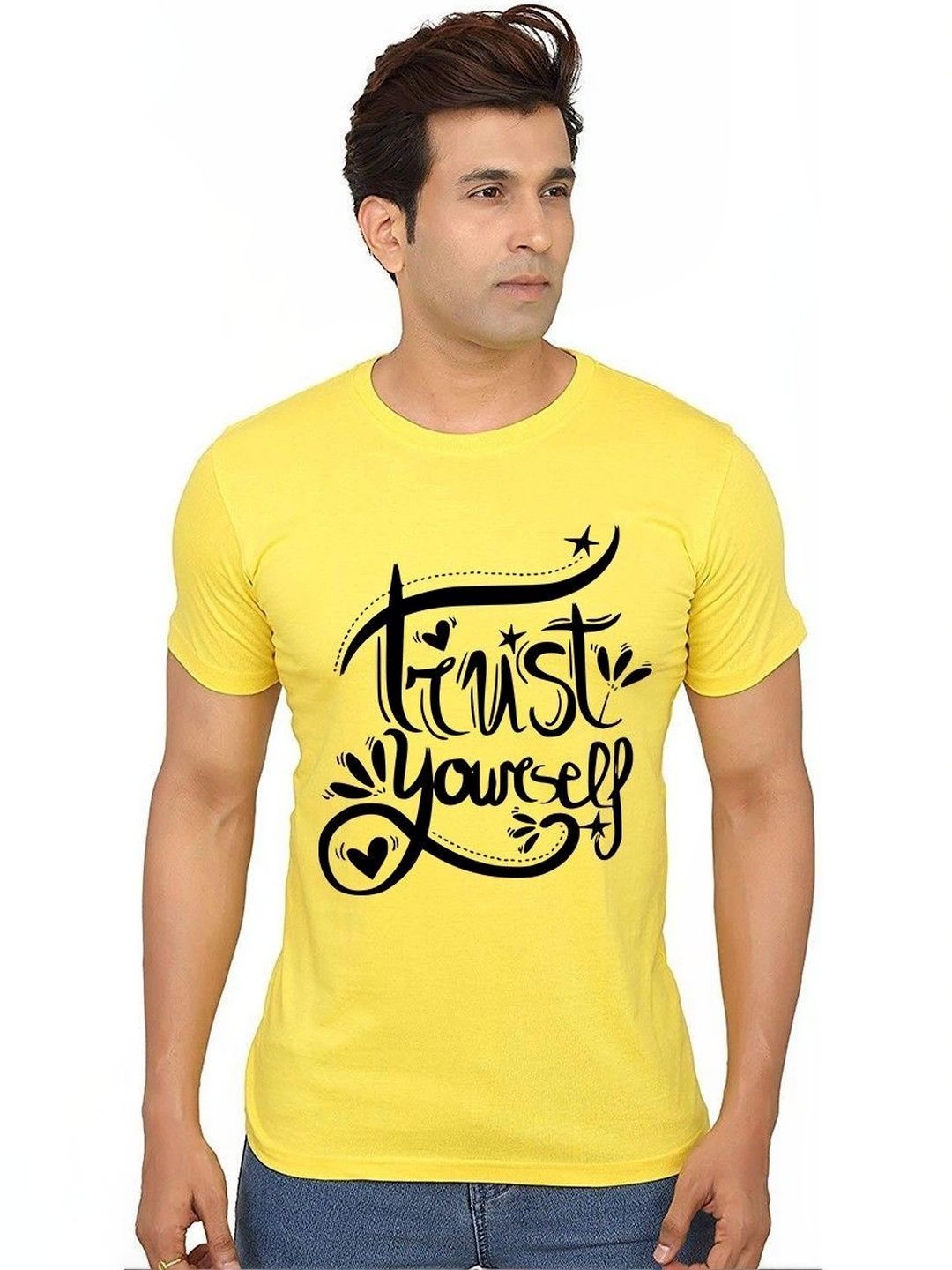 Caseria Men Typography Printed T-shirt
