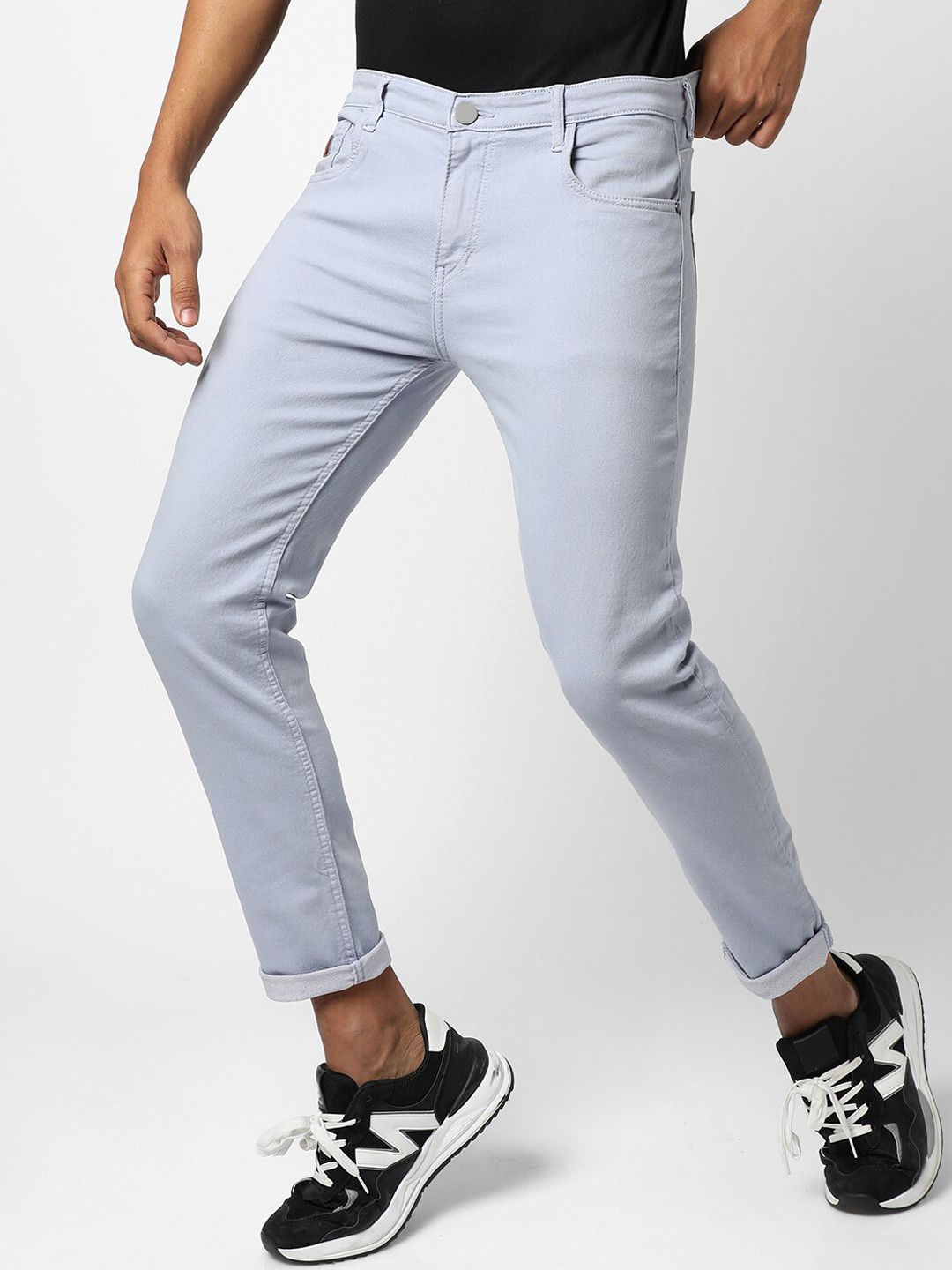 CAHOOT Men Grey Smart Slim Fit Stretchable Jeans