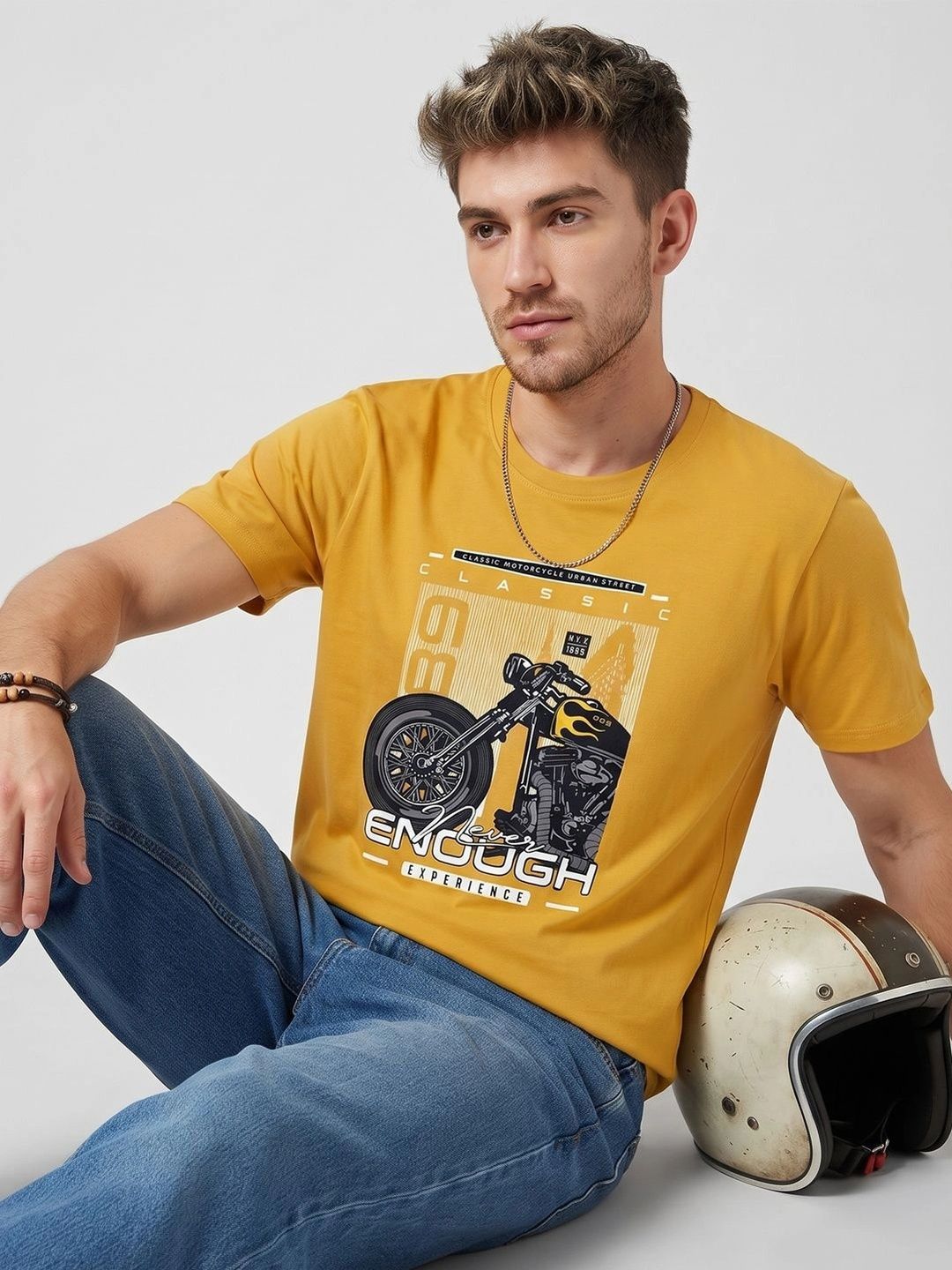 Roadster Men Printed T-shirt