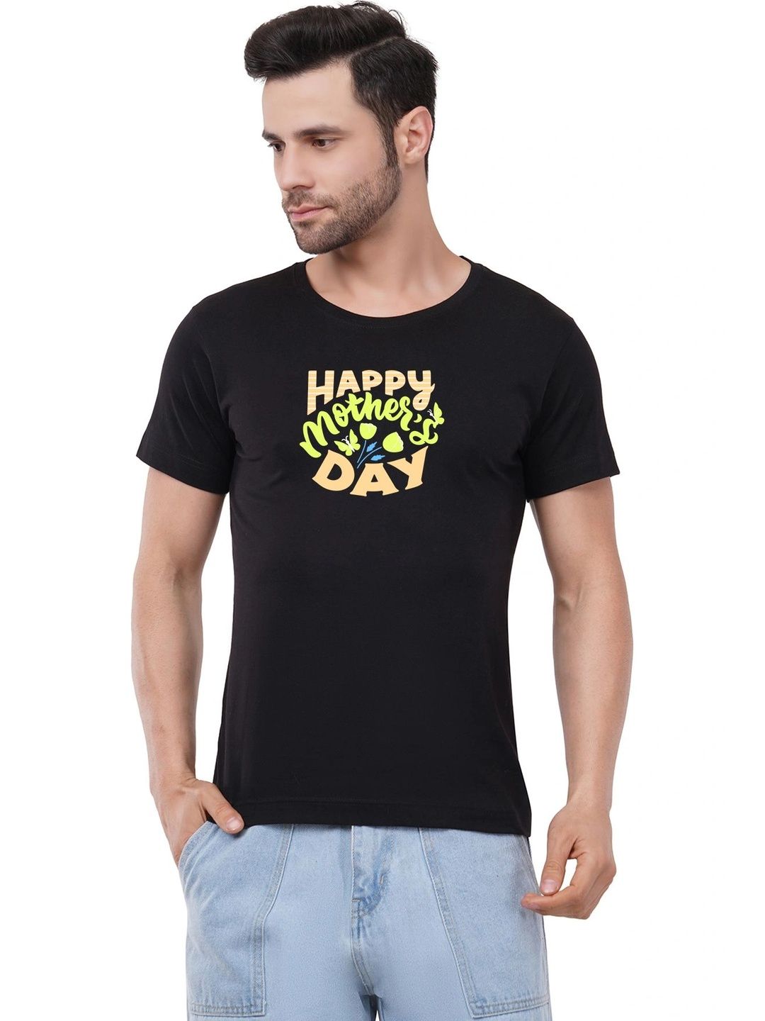 Caseria Men Typography Printed T-shirt