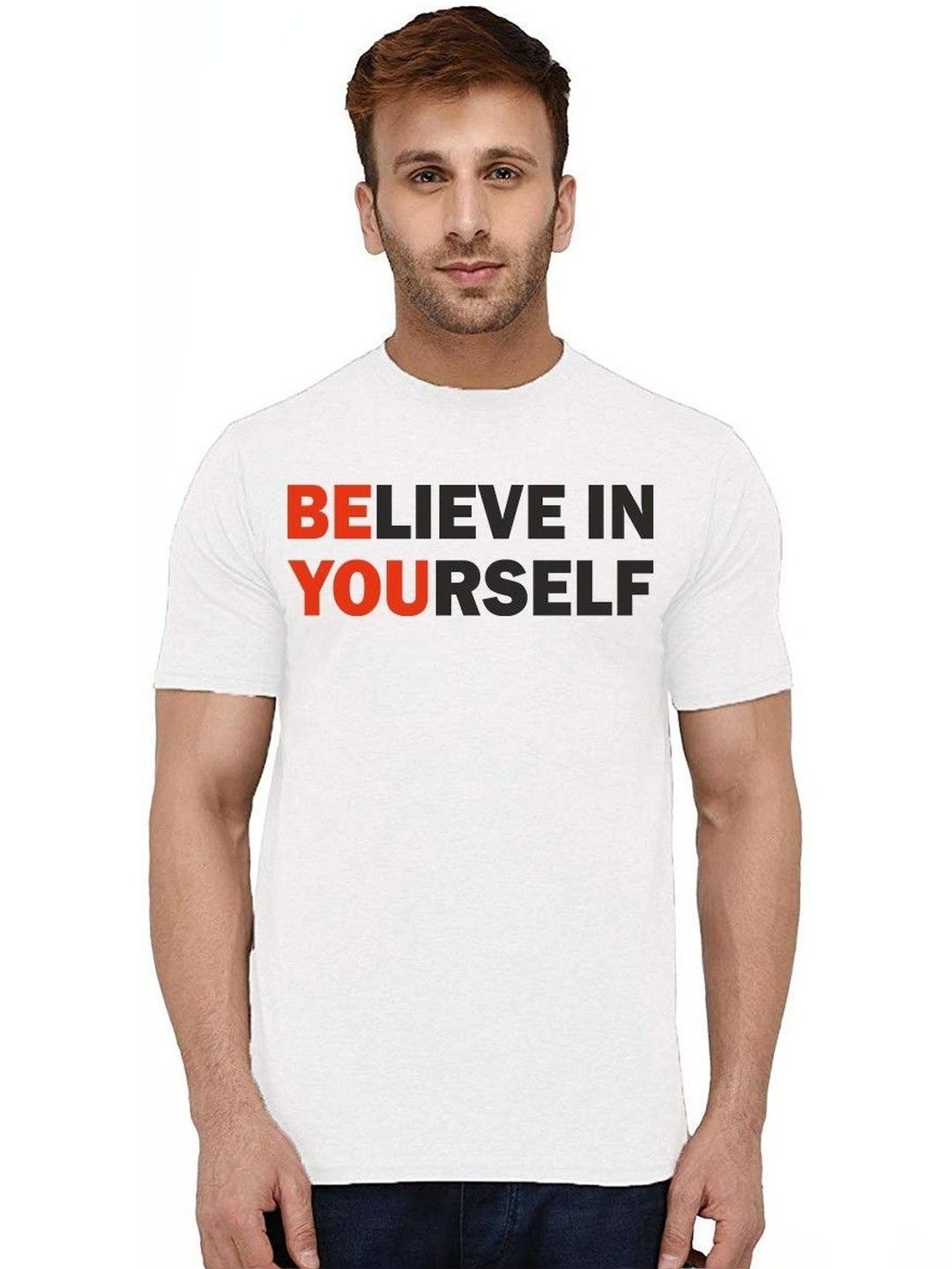 Caseria Men Typography Printed T-shirt