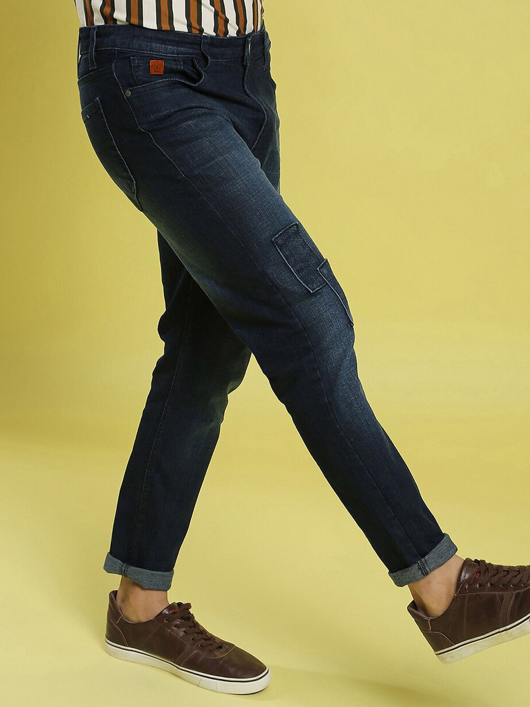 CAHOOT Men Blue Super Low Distress Light Fade Stretchable Jeans