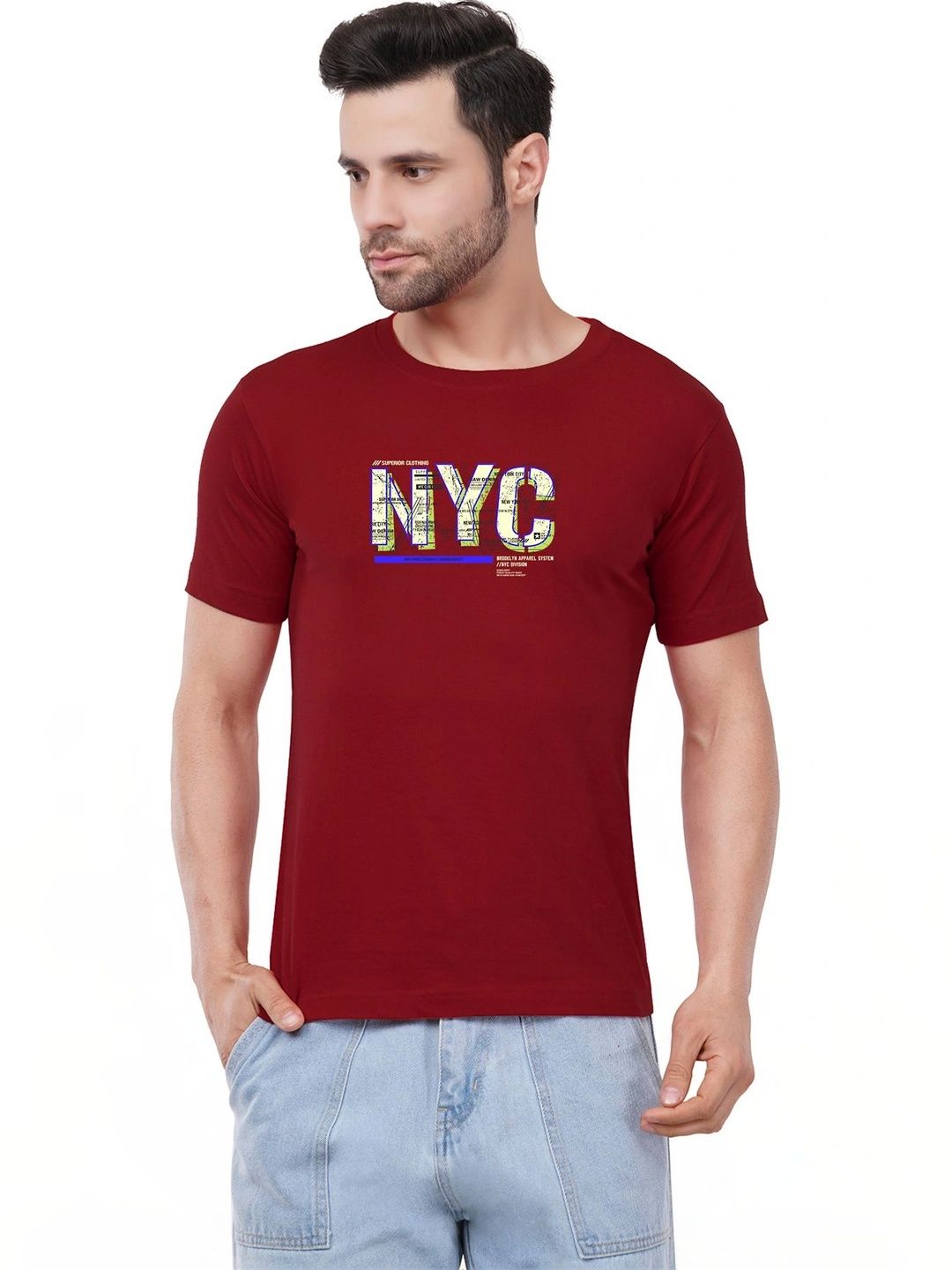 Caseria Men Typography Printed T-shirt