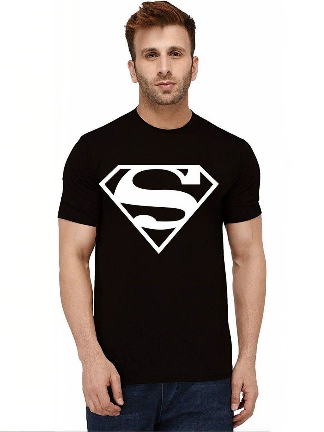 Caseria Men Superman Printed T-shirt