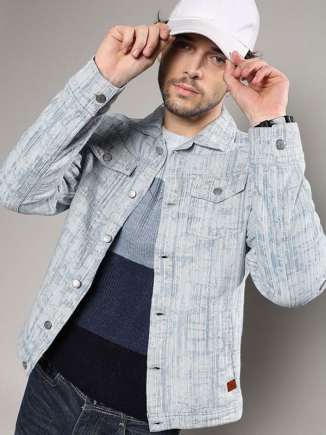 CAHOOT Washed Windcheater Outdoor Denim Jacket