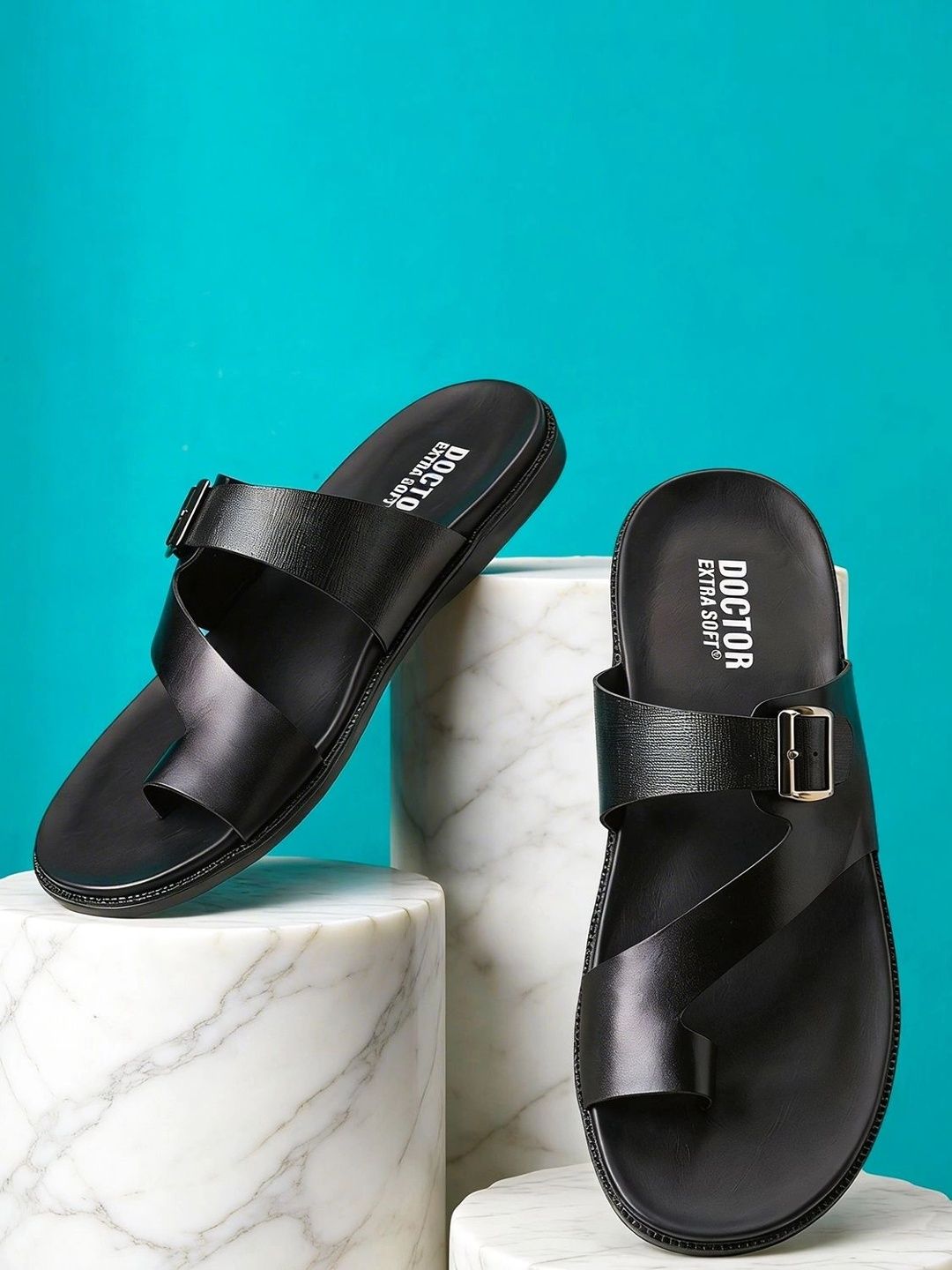 DOCTOR EXTRA SOFT Men Leather Comfort Sandals