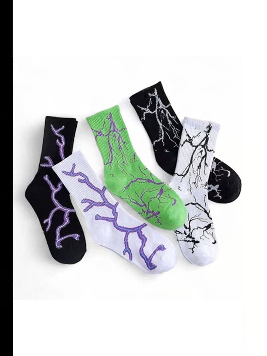 BEAR&BEYOND Men Pack of 5 Cotton Assorted Patterned Calf Length Socks