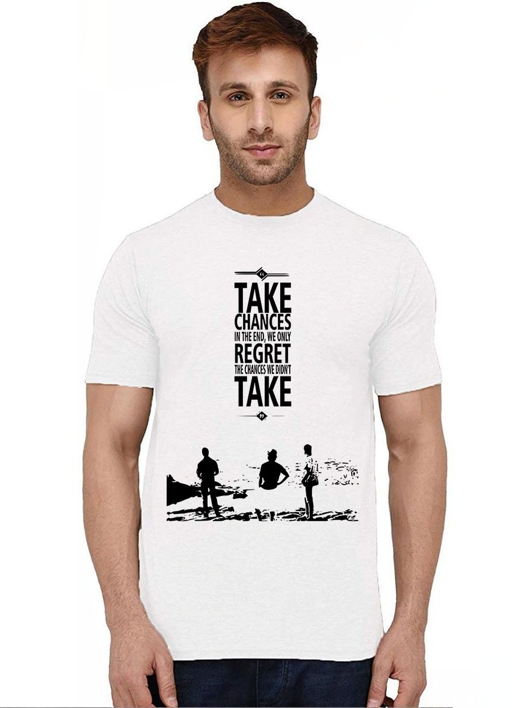 Caseria Men Typography Printed T-shirt