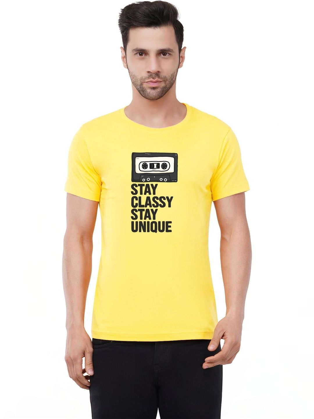 Caseria Men Typography Printed T-shirt