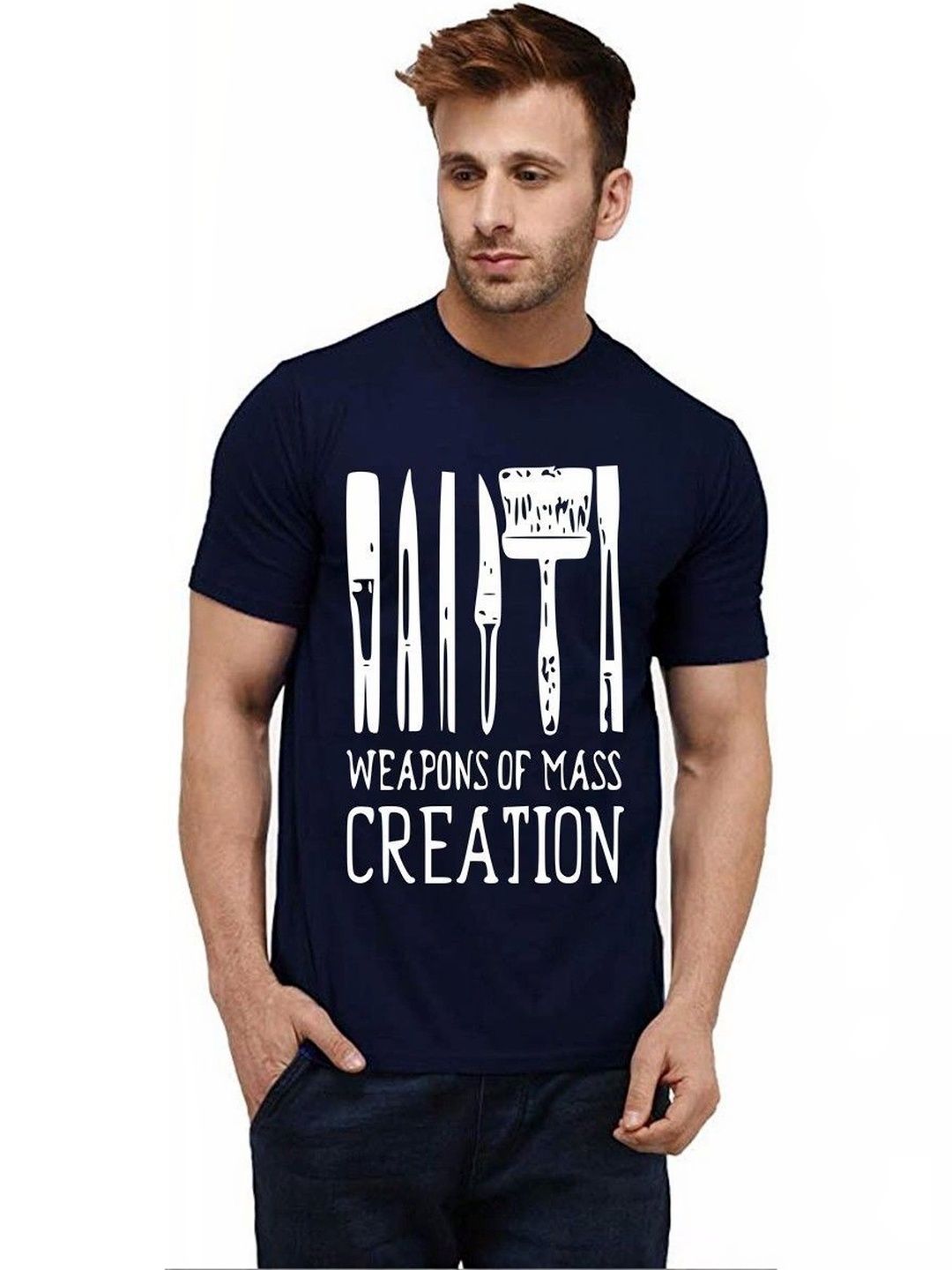 Caseria Men Typography Printed T-shirt