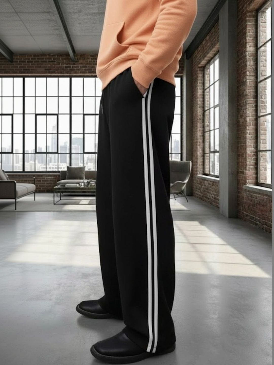 dockstreet Men Regular Fit Striped Joggers
