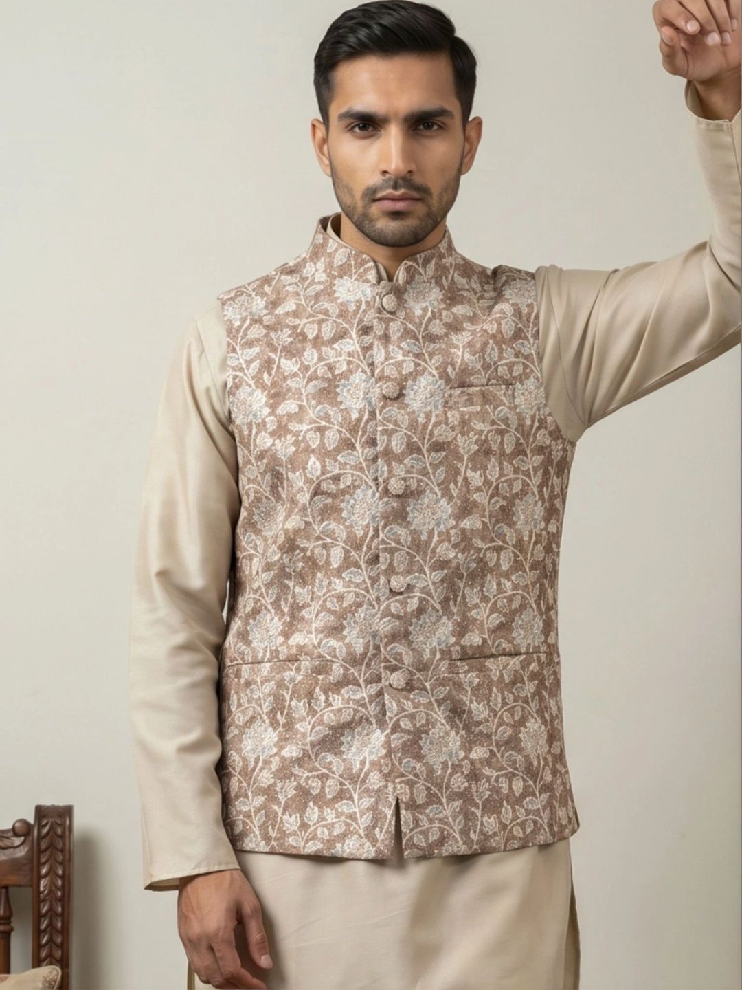 Jompers Embroidered Nehru Jackets