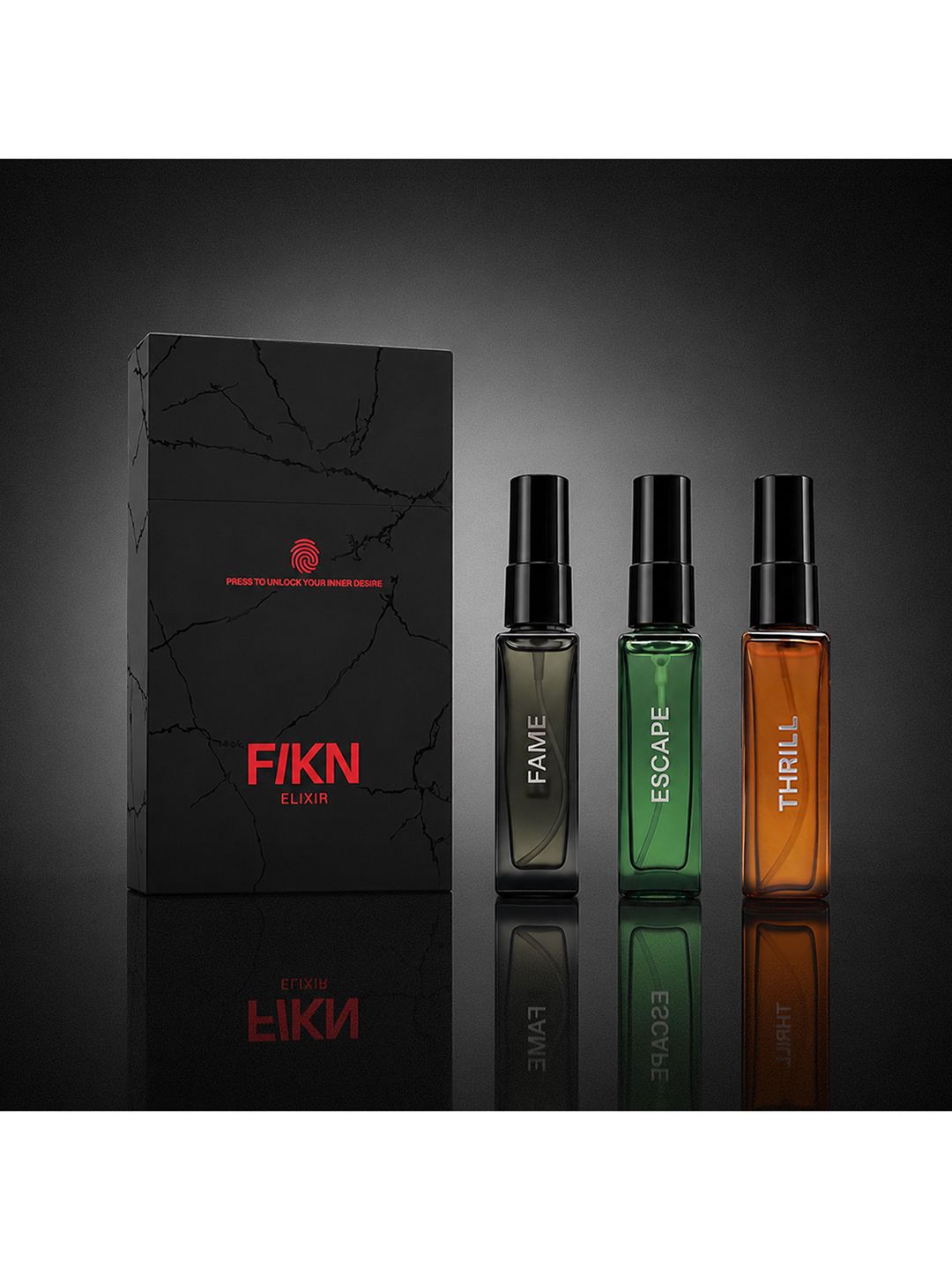 FIKN Elixir Collectors Edition Long-Lasting Men Perfume - 3 x 8 ml
