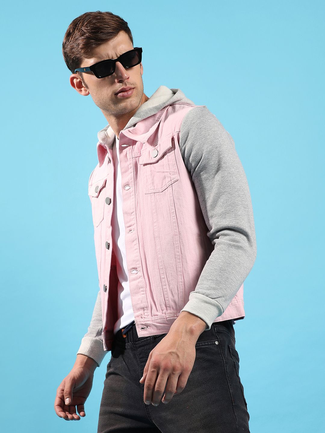 CAHOOT Campus Sutra Hooded Windcheater Cotton Denim Jacket